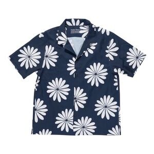 Outdoor Voices SolarCool Camp Collar in Navy Floral Mens
